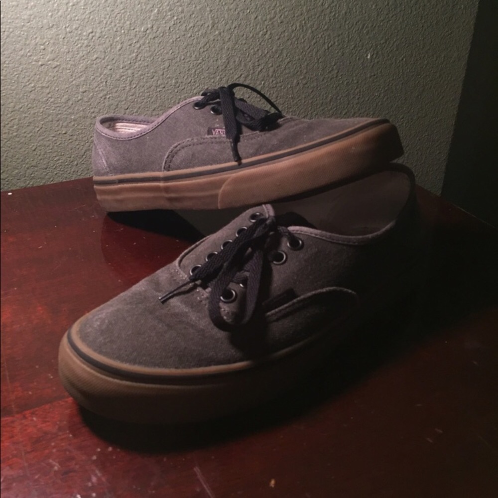 Charcoal gum sole vans